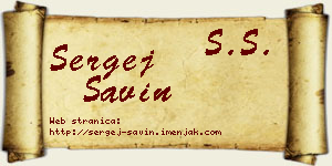 Sergej Savin vizit kartica